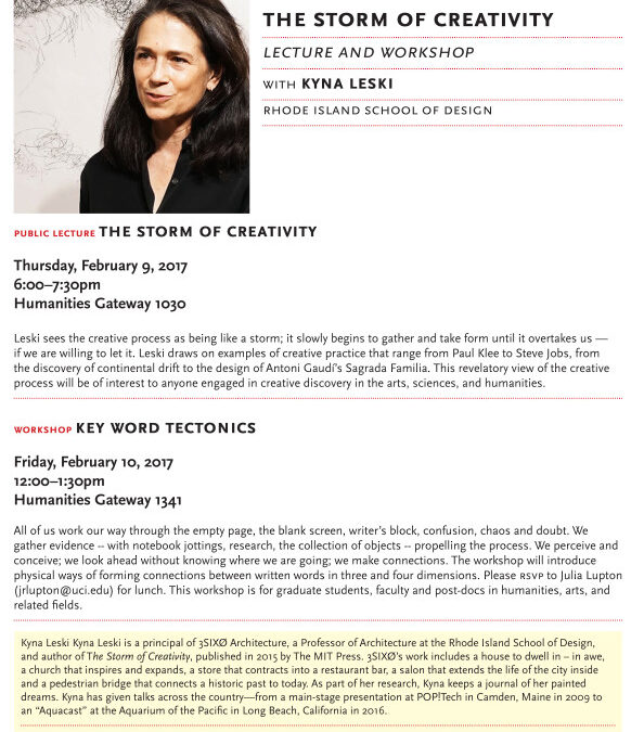 Talk & Workshop at University of California Irvine